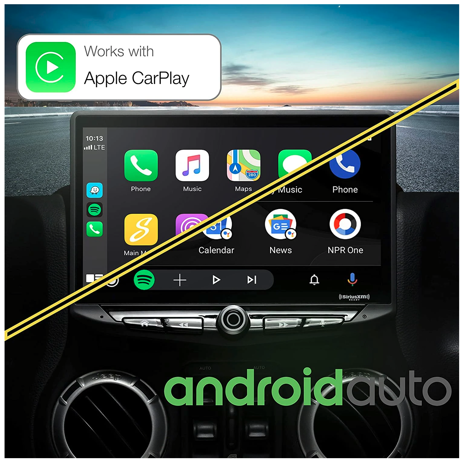Stinger JK CarPlay & Android Auto